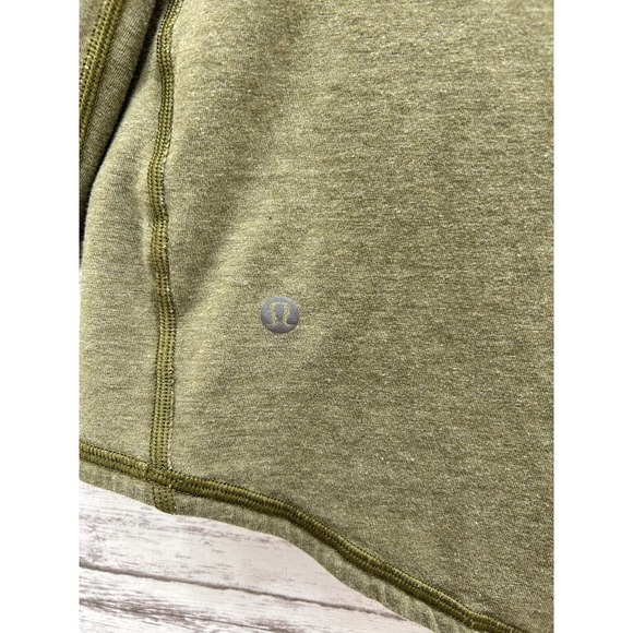 Lululemon Henley Shirt Men's XL Military Green Performance Active Stretch READ - Picture 4 of 7